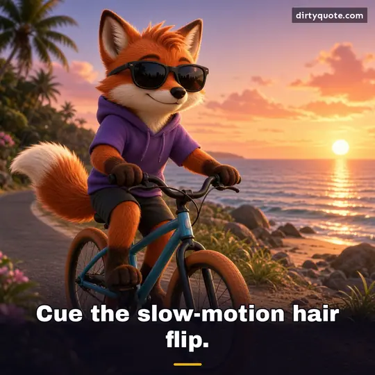 Cue the slow-motion hair flip.