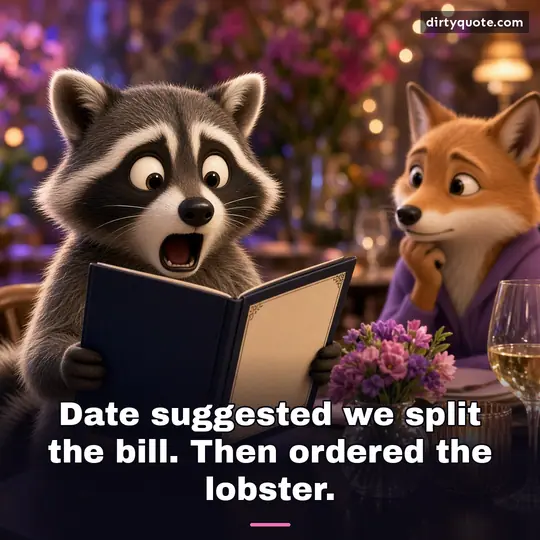 Date suggested we split the bill. Then ordered the lobster.