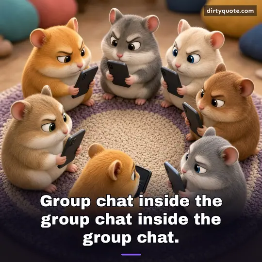 Group chat inside the group chat inside the group chat.