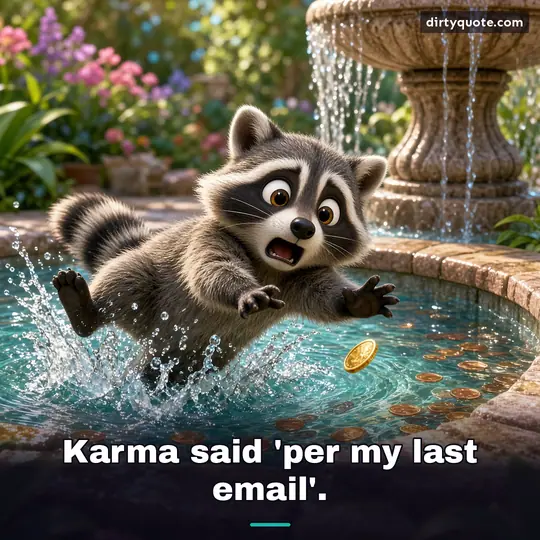 Karma said 'per my last email'.
