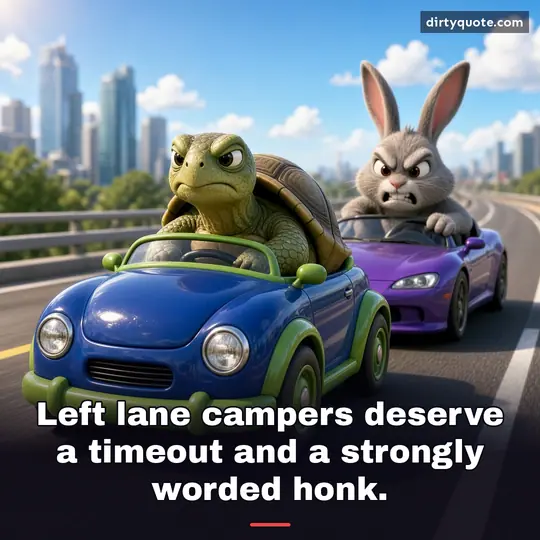 Left lane campers deserve a timeout and a strongly worded honk.