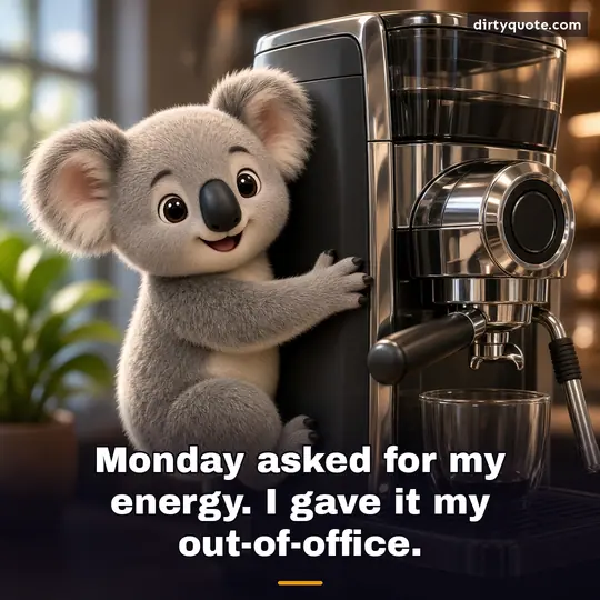 Monday asked for my energy. I gave it my out-of-office.