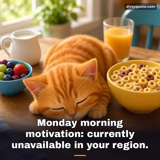 Monday morning motivation: currently unavailable in your region.