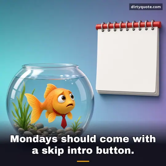 Mondays should come with a skip intro button.