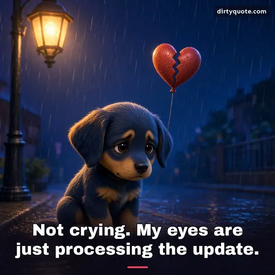 Not crying. My eyes are just processing the update.