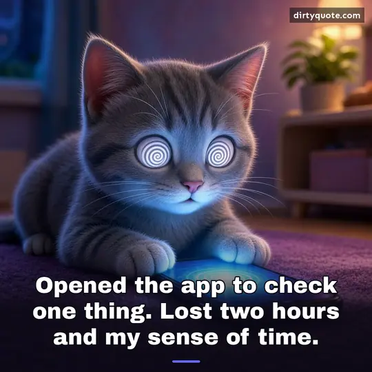 Opened the app to check one thing. Lost two hours and my sense of time.