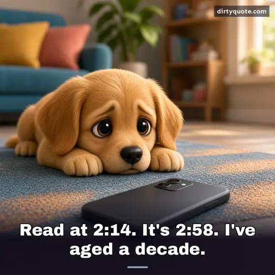 Read at 2:14. It's 2:58. I've aged a decade.