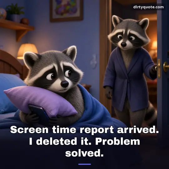 Screen time report arrived. I deleted it. Problem solved.
