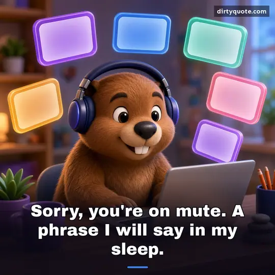 Sorry, you're on mute. A phrase I will say in my sleep.