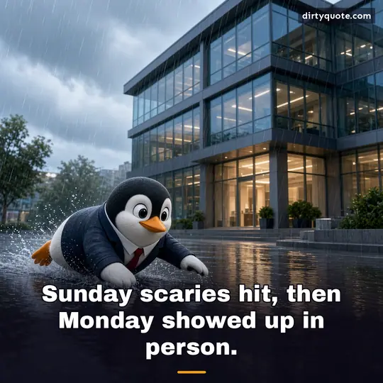 Sunday scaries hit, then Monday showed up in person.