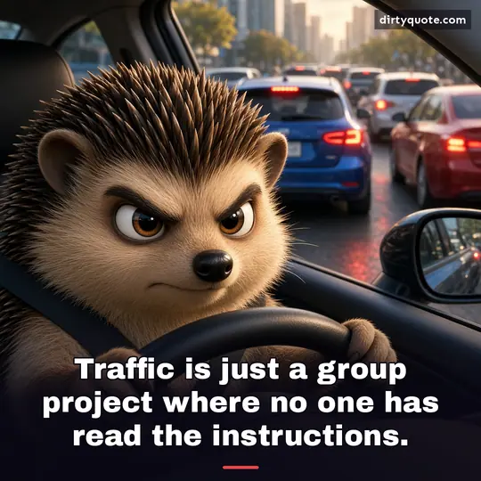 Traffic is just a group project where no one has read the instructions.