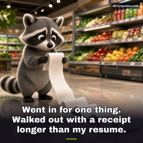 Went in for one thing. Walked out with a receipt longer than my resume.